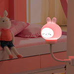 Ruxfy USB Remote Control Cute Rabbit Night Light