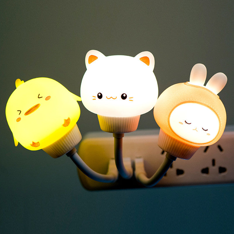 Ruxfy USB Remote Control Cute Rabbit Night Light