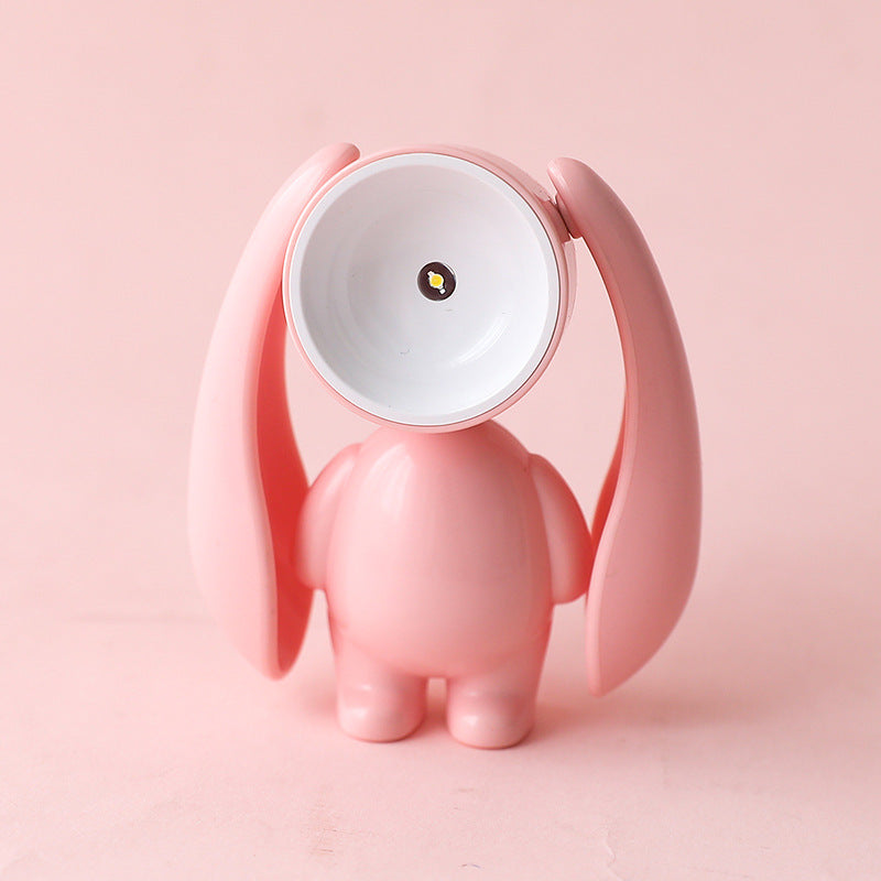 Ruxfy Creative Transformation Rabbit Cute Night Light – Girl Heart Decoration