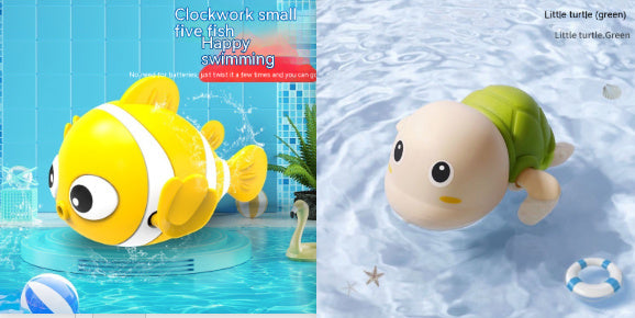 Ruxfy Baby Bath Toys – Small Yellow Duck & Little Turtle,