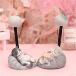 Ruxfy Cute Lazy Meow Ornaments with Light Night Light
