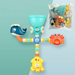 Ruxfy “Baby Bath Toys Water Game — Octopus / Crab Model Faucet Shower Water Spray Toy”.