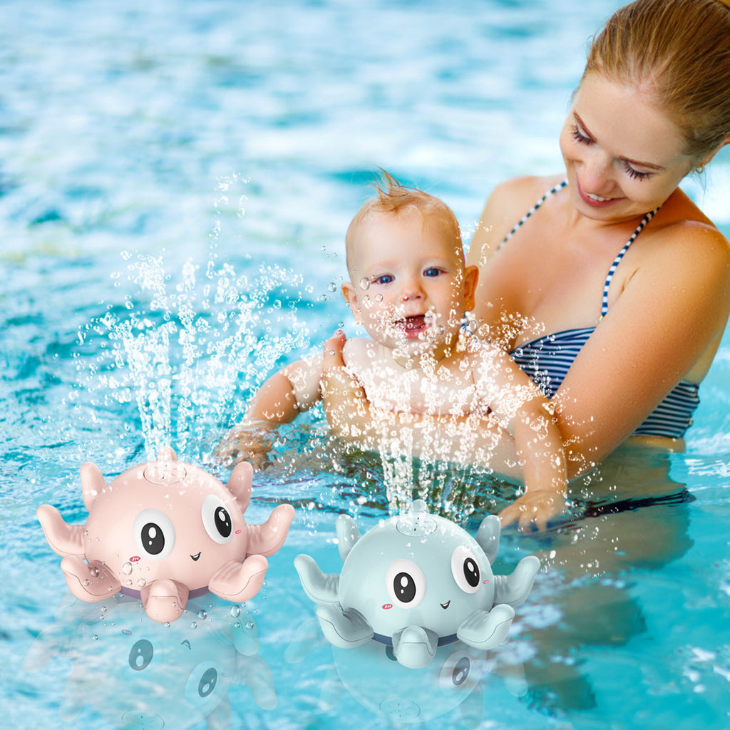 Ruxfy Children's Automatic Water Spray Bath Toys Bath Fun Toys With Flashing Water Spray Toy Baby Swimming Shower With Toys New