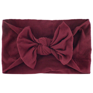 Super Stretchy Soft Knot Headbands With Hair Bows Head Wrap Hair Accessories For Newborn Baby Girls Infant Toddlers Kids
