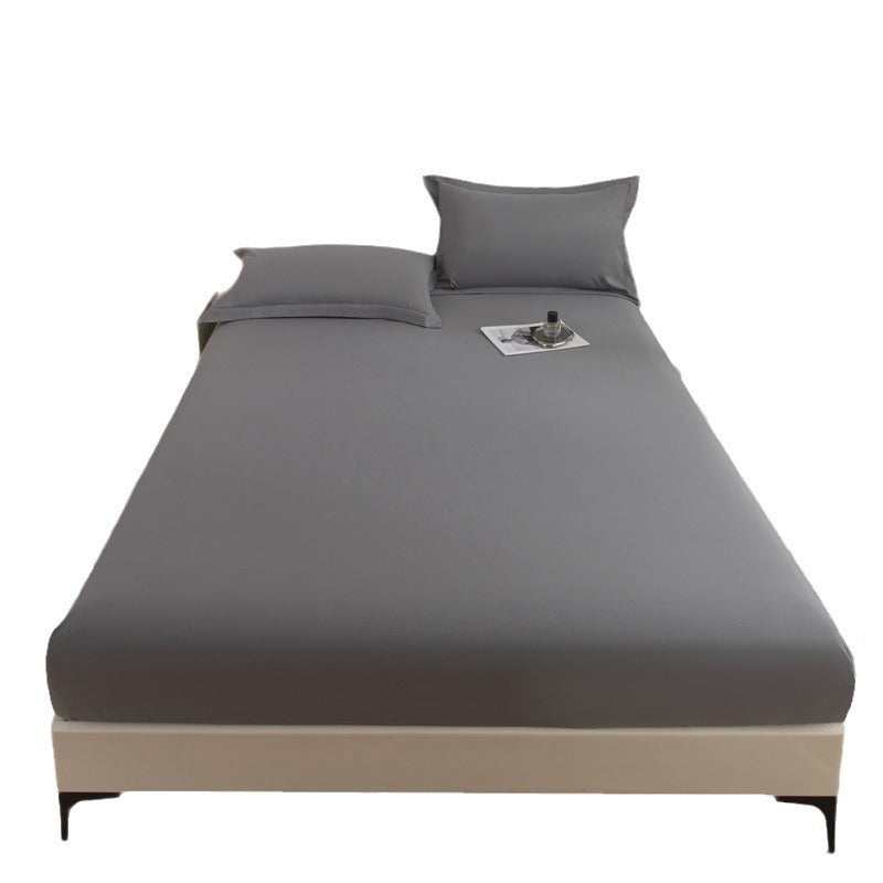 Ruxfy Solid Color Frosted Double Layer Waterproof Mattress Protective Cover – Skin-Friendly, Soft, Dustproof Bedding