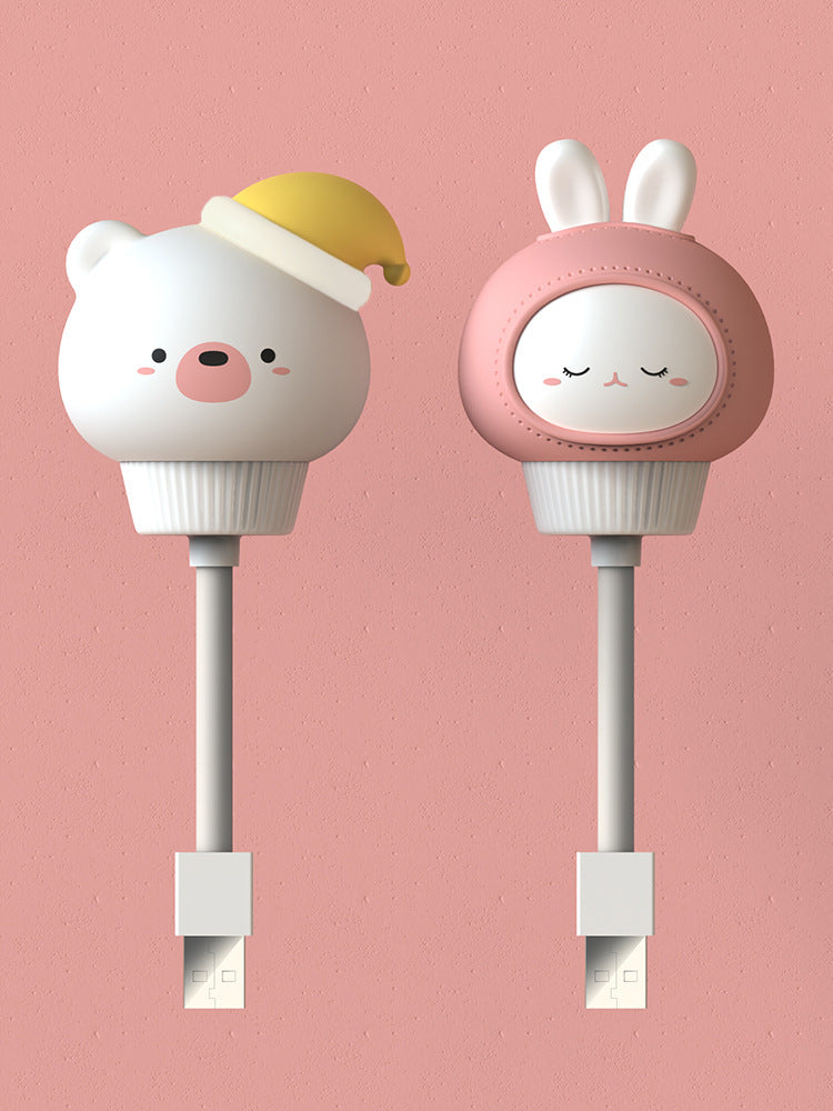 Ruxfy Sleeping Soft Light Cute Cute Pet Small Night Light: