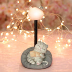 Ruxfy Cute Lazy Meow Ornaments with Light Night Light
