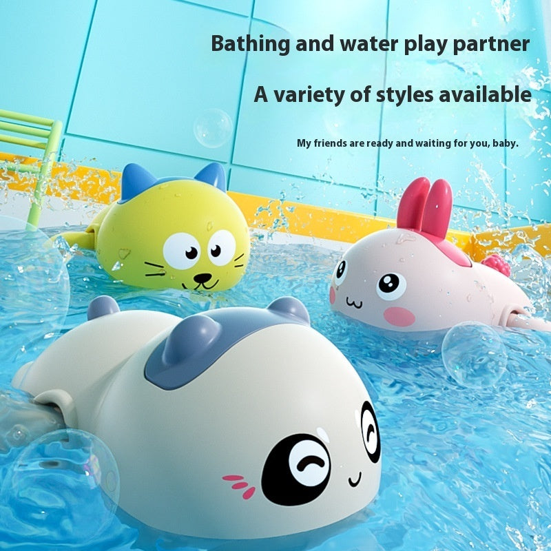 Ruxfy Baby Bath Clockwork Little Duck Floating Water Toy