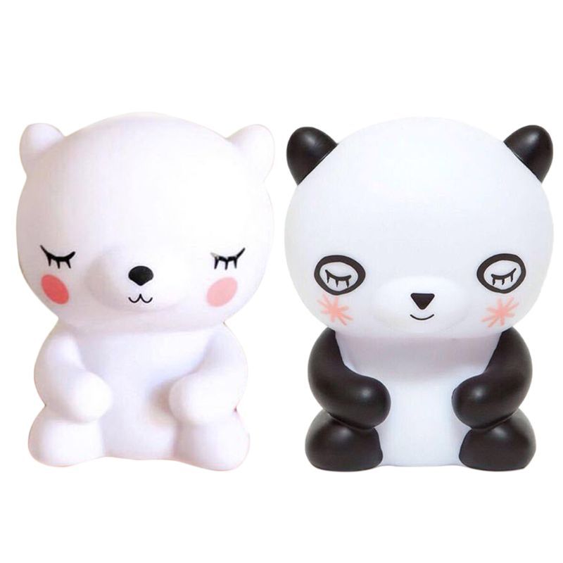 “Ruxfy Cute Black and White Panda Night Light”.