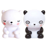 “Ruxfy Cute Black and White Panda Night Light”.