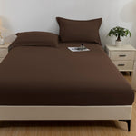 Ruxfy Solid Color Frosted Double Layer Waterproof Mattress Protective Cover – Skin-Friendly, Soft, Dustproof Bedding