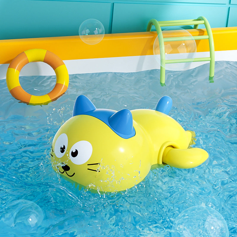 Ruxfy Baby Bath Clockwork Little Duck Floating Water Toy