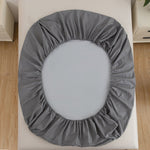 Ruxfy Solid Color Frosted Double Layer Waterproof Mattress Protective Cover – Skin-Friendly, Soft, Dustproof Bedding