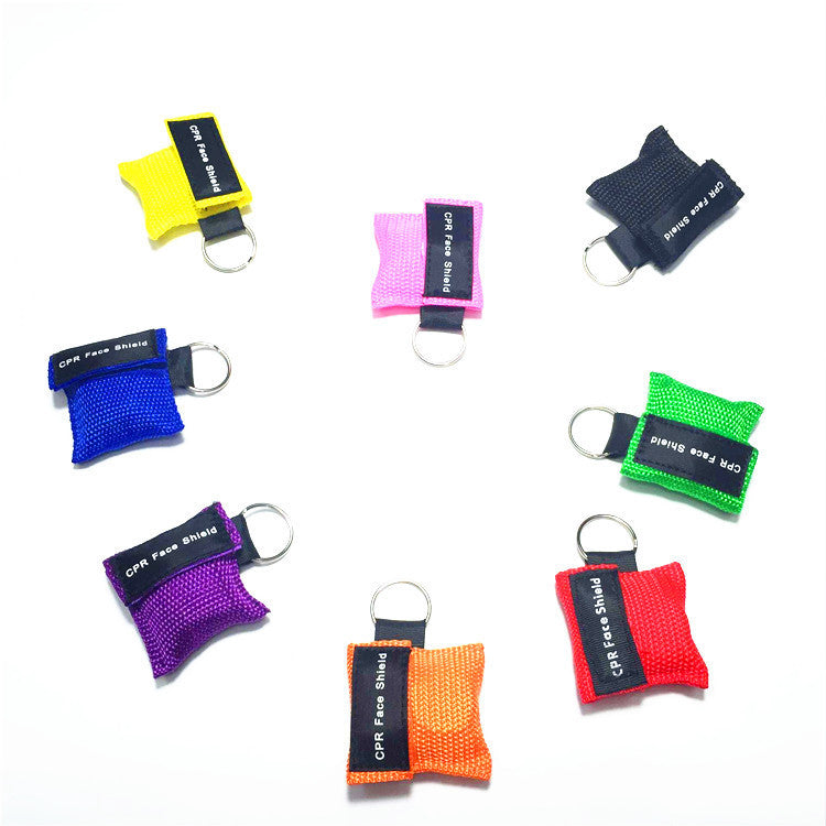 CPR First-aid Mask Keychain Breathing Mask