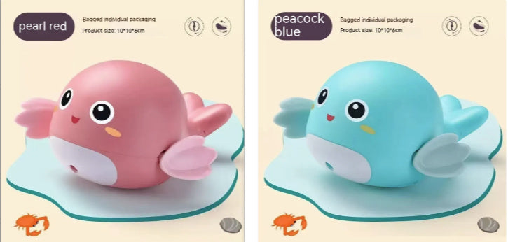 Ruxfy Baby Bath Toys – Small Yellow Duck & Little Turtle,