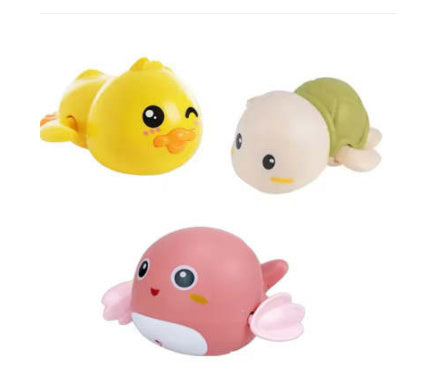 Ruxfy Baby Bath Toys – Small Yellow Duck & Little Turtle,