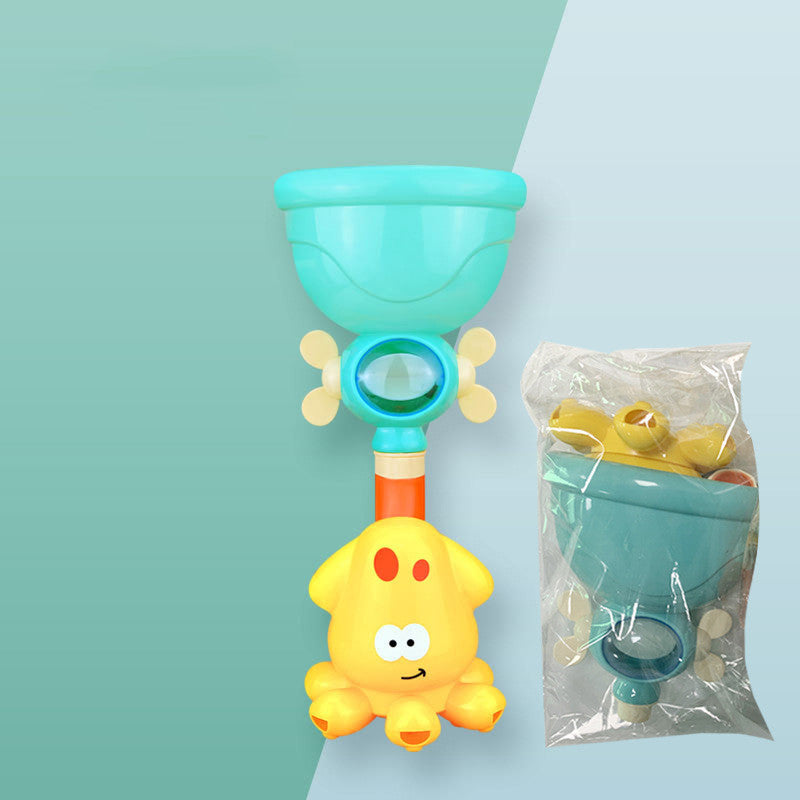 Ruxfy “Baby Bath Toys Water Game — Octopus / Crab Model Faucet Shower Water Spray Toy”.