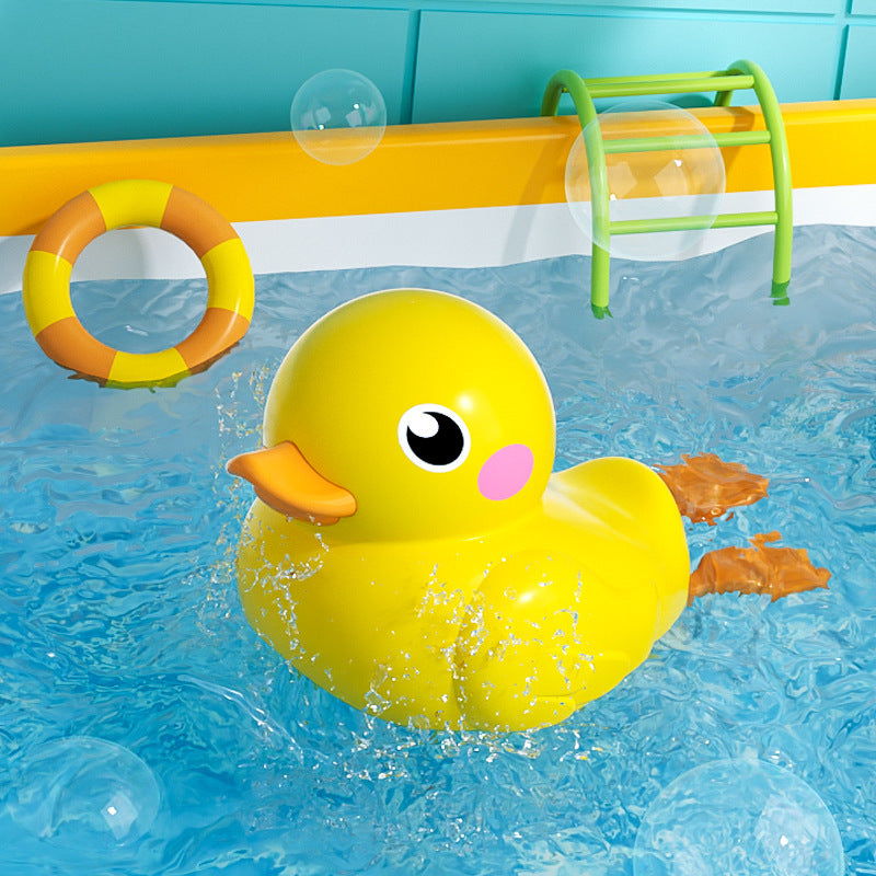 Ruxfy Baby Bath Clockwork Little Duck Floating Water Toy