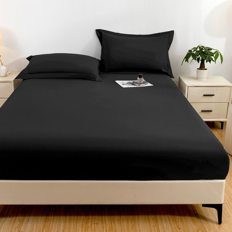 Ruxfy Solid Color Frosted Double Layer Waterproof Mattress Protective Cover – Skin-Friendly, Soft, Dustproof Bedding