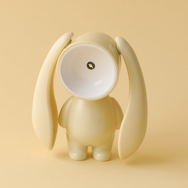 Ruxfy Creative Transformation Rabbit Cute Night Light – Girl Heart Decoration