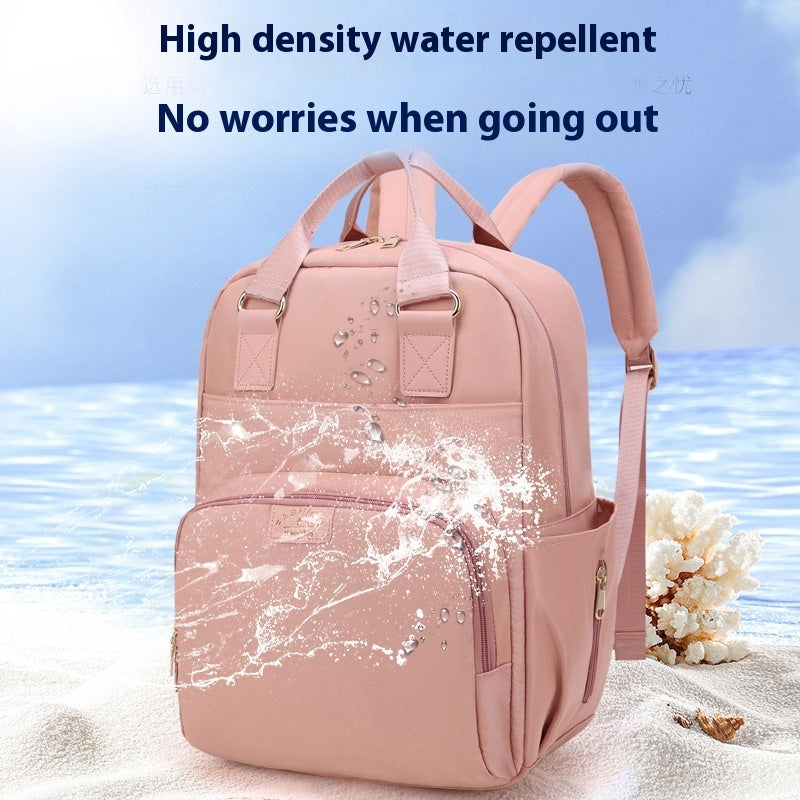 Ruxfy Portable Backpack Large Capacity Multifunctional Baby Bag,