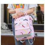 Multi-compartment Mummy Bag Large Capacity Portable Backpack Baby Diaper Bag