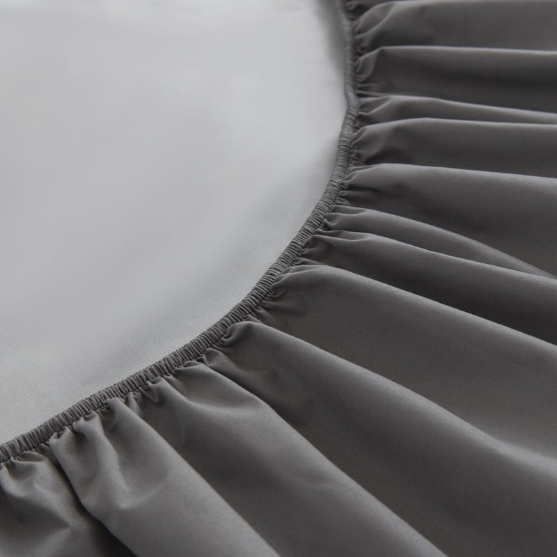 Ruxfy Solid Color Frosted Double Layer Waterproof Mattress Protective Cover – Skin-Friendly, Soft, Dustproof Bedding