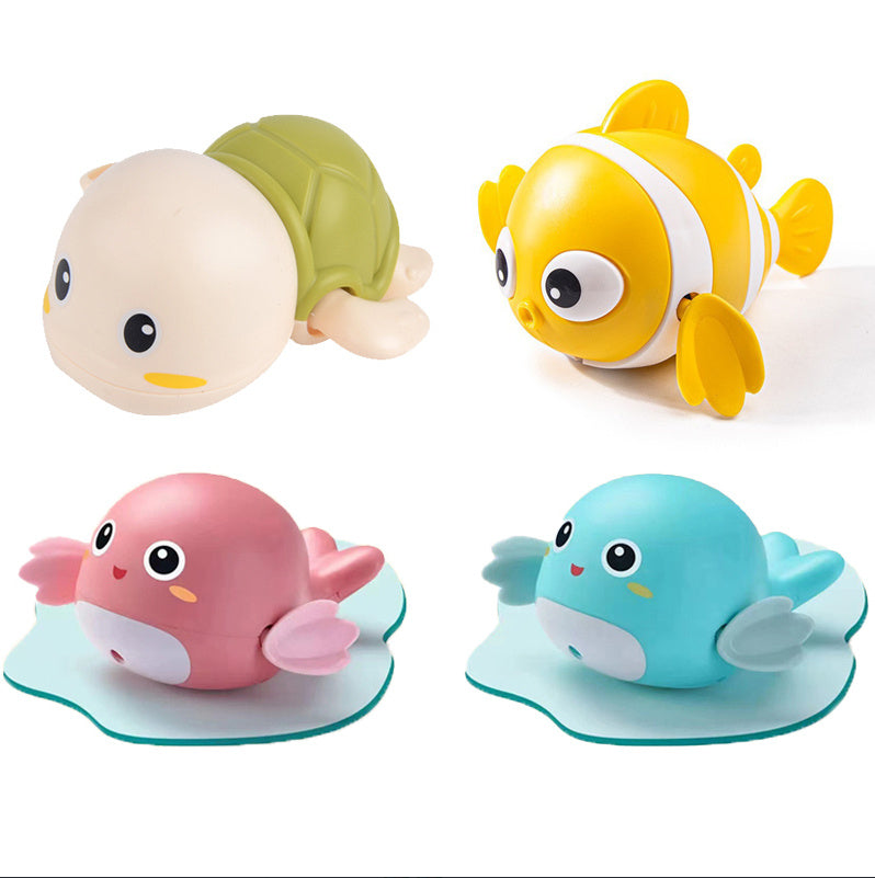 Ruxfy Baby Bath Toys – Small Yellow Duck & Little Turtle,