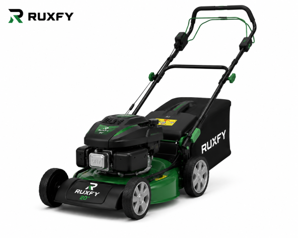 RUXFY PowerCut 20-Inch 149CC Gas Push Lawn Mower with Grass Collection Bag