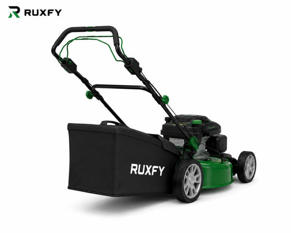 RUXFY PowerCut 20-Inch 149CC Gas Push Lawn Mower with Grass Collection Bag
