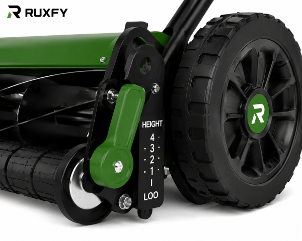 RUXFY EcoCut 18-Inch 5-Blade Manual Push Reel Lawn Mower