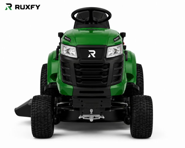 RUXFY PowerRide 42-Inch 18HP Riding Lawn Tractor with Rear Grass Collector