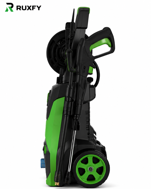 RUXFY PowerWash X2600 2600 PSI Electric Pressure Washer with Hose Reel & 5 Nozzle Tips
