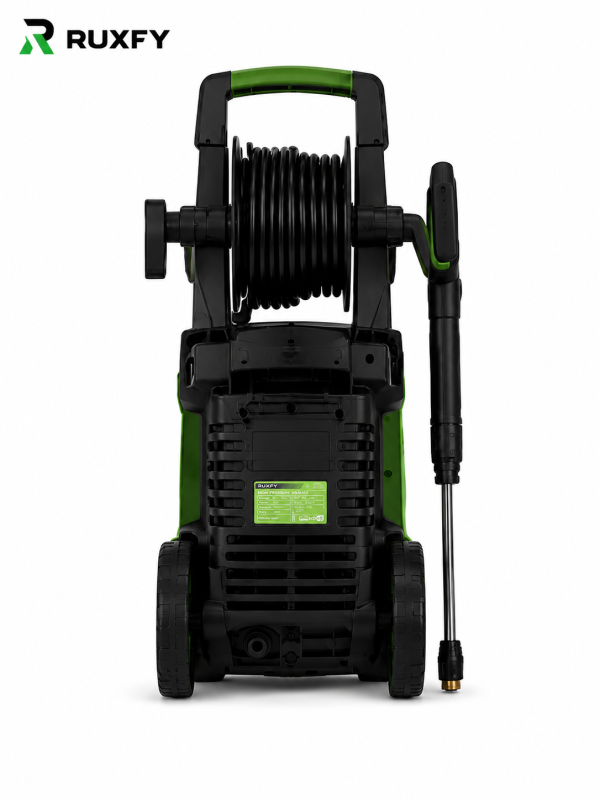 RUXFY PowerWash X2600 2600 PSI Electric Pressure Washer with Hose Reel & 5 Nozzle Tips