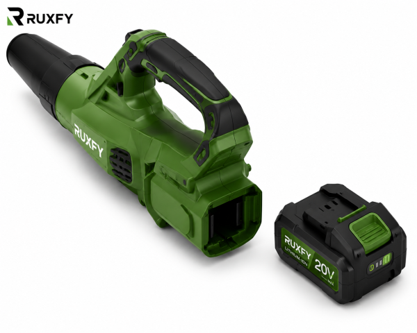 RUXFY AirForce B20 20V Cordless Leaf Blower with Rechargeable Lithium-Ion Battery