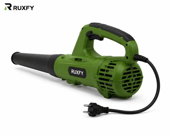 RUXFY TurboJet E1800 Corded Electric Leaf Blower with Detachable Concentrator Nozzle