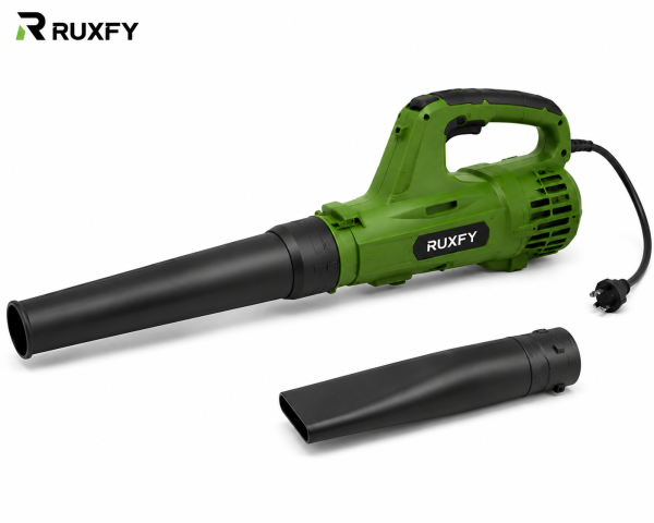 RUXFY TurboJet E1800 Corded Electric Leaf Blower with Detachable Concentrator Nozzle