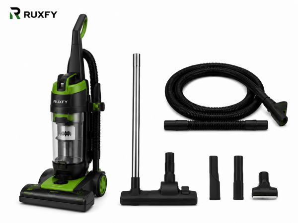 RUXFY PowerVac X1600 Upright Multi-Surface Vacuum Cleaner with Extendable Hose & Cleaning Tool Kit